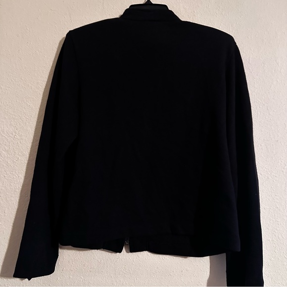 Weekenders blk Jean jacket. Lt slve needs hem. Clothes you live in. Gently worn. - Picture 3 of 3